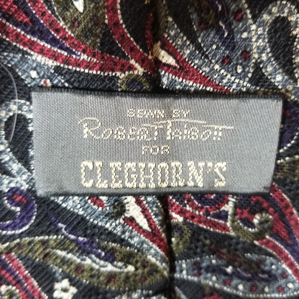 Robert Talbott for Cleghorns Mens Silk Tie - Picture 3 of 5